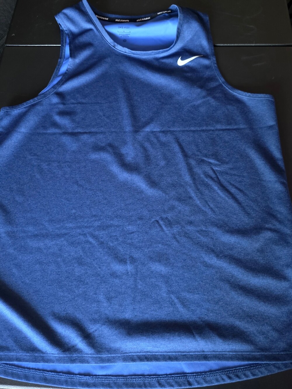 Gently Used Mens Dri-FIT Men's Blue Athletic Running Tank Top